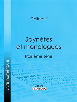 Cover image for Saynètes et monologues