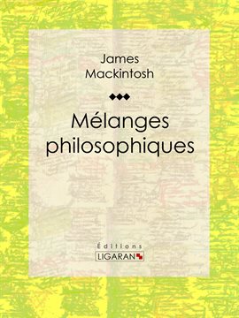 Cover image for Mélanges philosophiques