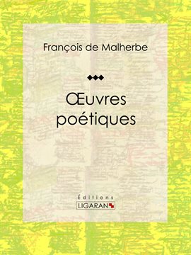 Cover image for Oeuvres poétiques
