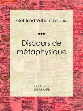 Cover image for Discours de métaphysique