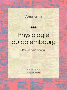 Cover image for Physiologie du calembourg