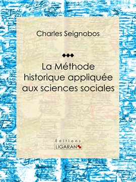 Cover image for La Méthode historique appliquée aux sciences sociales