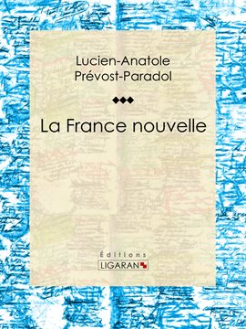 Cover image for La France nouvelle