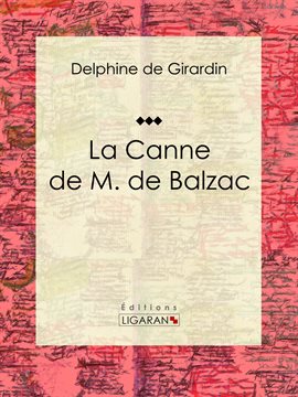 Cover image for La Canne de M. de Balzac