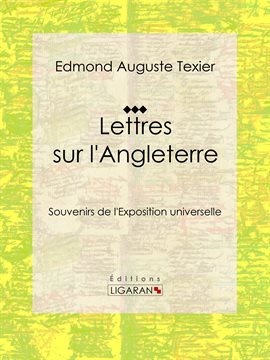 Cover image for Lettres sur l'Angleterre