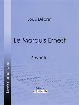 Cover image for Le Marquis Ernest