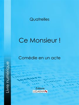 Cover image for Ce Monsieur !