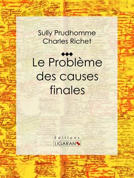 Cover image for Le Problème des causes finales