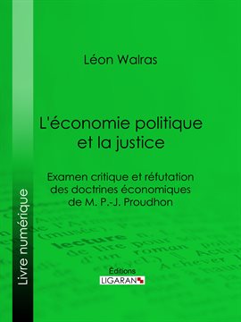Cover image for L'économie politique et la justice