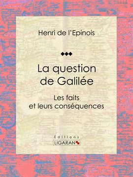 Cover image for La question de Galilée
