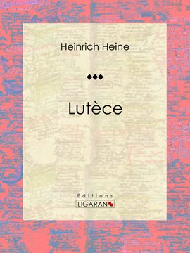 Cover image for Lutèce