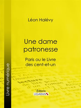 Cover image for Une dame patronesse