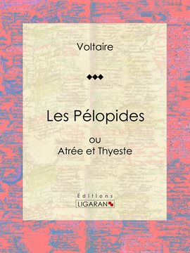Cover image for Les Pélopides