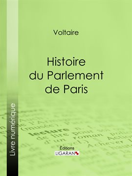 Cover image for Histoire du Parlement de Paris
