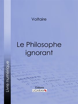 Cover image for Le Philosophe ignorant