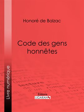 Cover image for Code des gens honnêtes