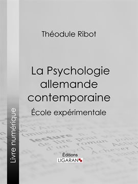 Cover image for La Psychologie allemande contemporaine