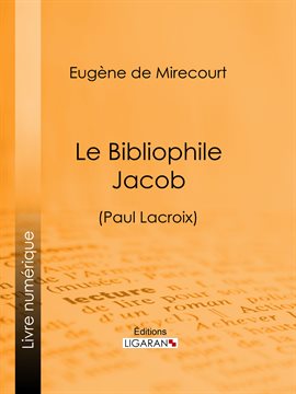 Cover image for Le Bibliophile Jacob