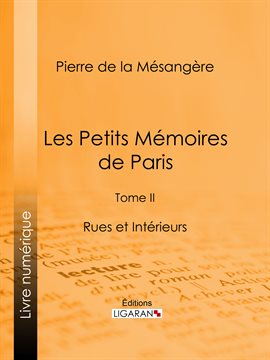 Cover image for Les Petits Mémoires de Paris