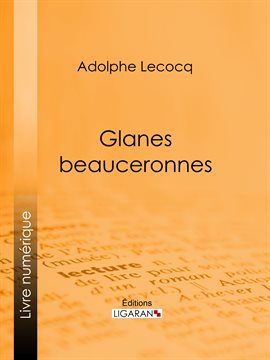 Cover image for Glanes beauceronnes