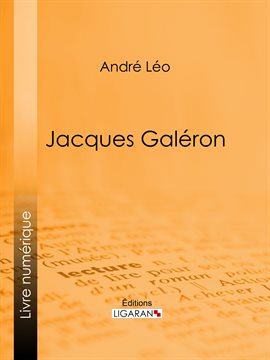 Cover image for Jacques Galéron
