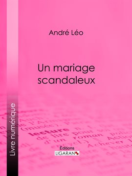 Cover image for Un mariage scandaleux