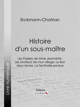 Cover image for Histoire d'un sous-maître