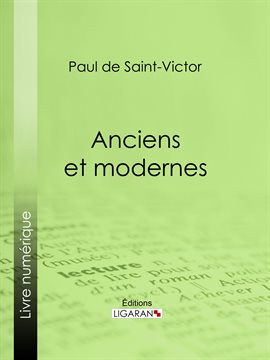 Cover image for Anciens et modernes