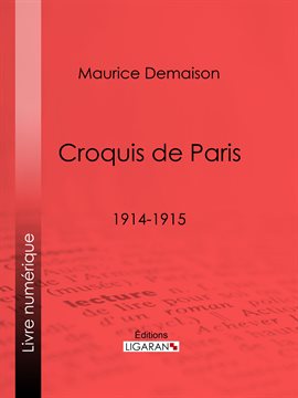 Cover image for Croquis de Paris