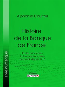 Cover image for Histoire de la Banque de France