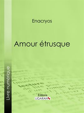 Cover image for Amour étrusque