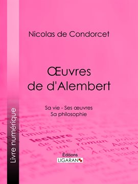Cover image for Œuvres de d'Alembert