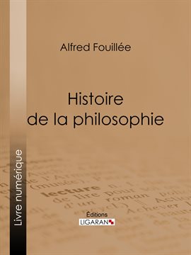 Cover image for Histoire de la philosophie