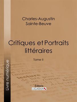 Cover image for Critiques et Portraits littéraires