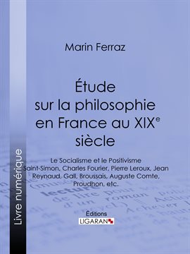 Cover image for Étude sur la philosophie en France au XIXe siècle