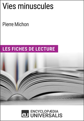 Cover image for Vies minuscules de Pierre Michon