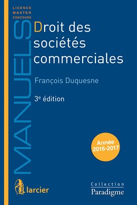 Cover image for Droit des sociétés commerciales