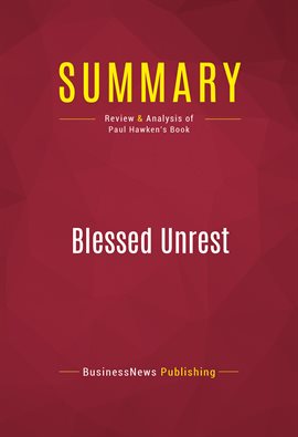 Cover image for Summary: Blessed Unrest