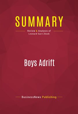Cover image for Summary: Boys Adrift
