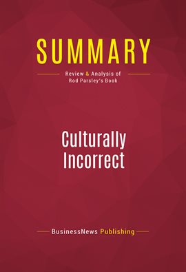 Cover image for Summary: Culturally Incorrect