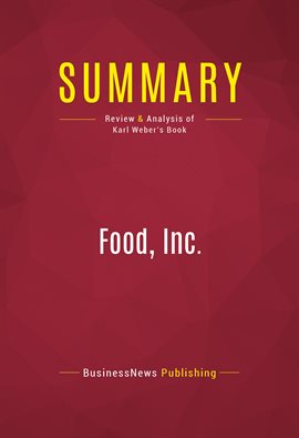 Cover image for Summary: Food, Inc.