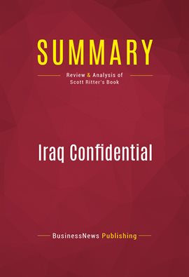 Cover image for Summary: Iraq Confidential