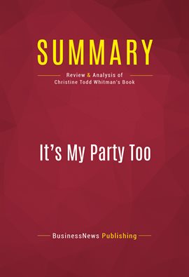 Cover image for Summary: It's My Party Too