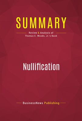 Cover image for Summary: Nullification