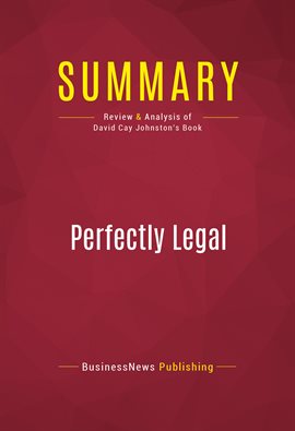 Cover image for Summary: Perfectly Legal