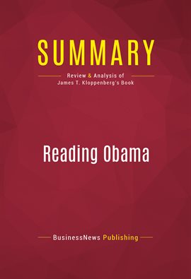 Cover image for Summary: Reading Obama