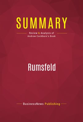 Cover image for Summary: Rumsfeld