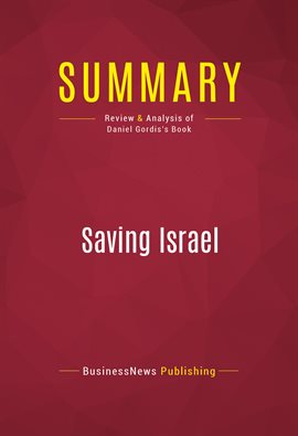 Cover image for Summary: Saving Israel