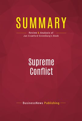Cover image for Summary: Supreme Conflict