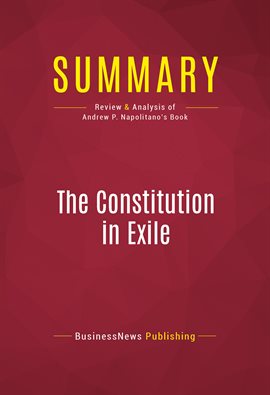 Cover image for Summary: The Constitution in Exile